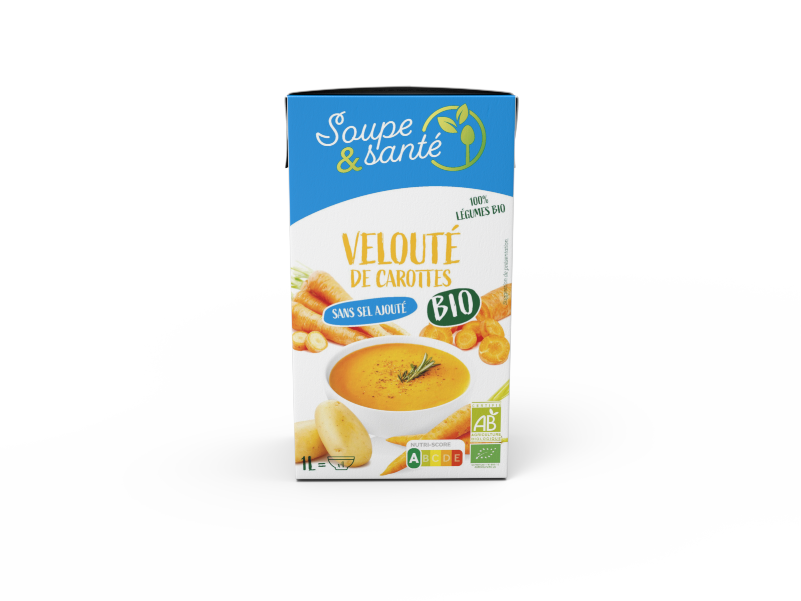 Velouté de légumes sans sel ajouté bio - Soup'idéale® - le N°1 de