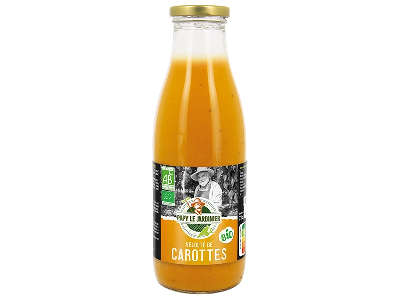 Bouteille bio velouté carottes