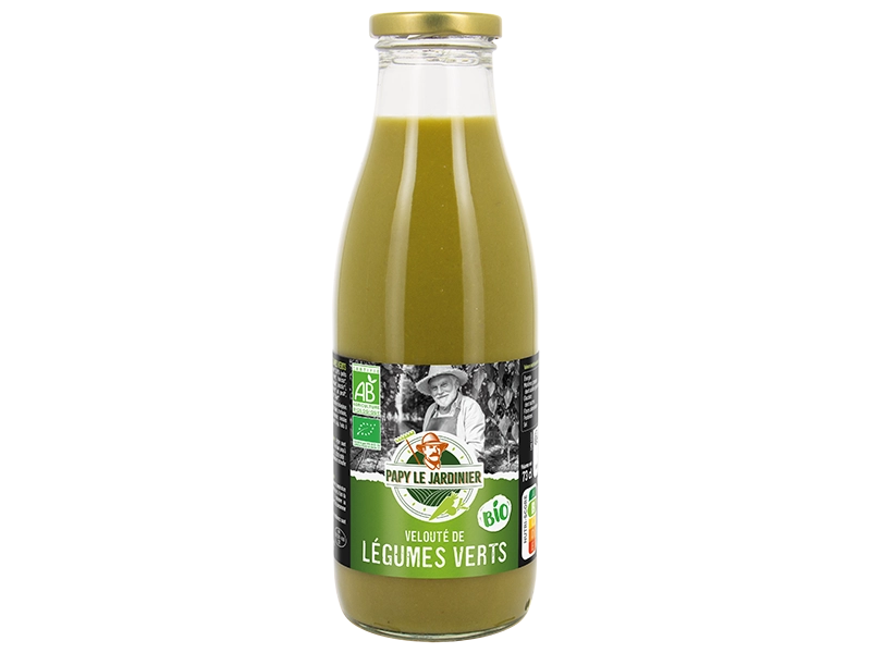 Bouteille bio velouté légumes verts