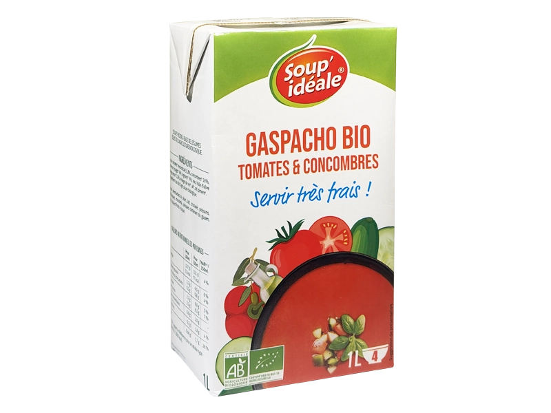 Brique bio gaspacho tomates concombres