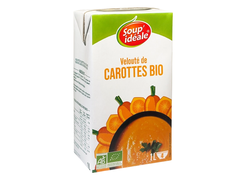 Brique bio velouté carottes