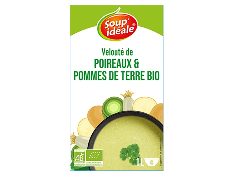Brique bio velouté poireaux pommes de terre