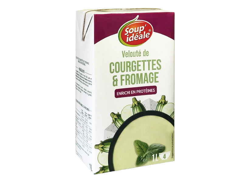 Brique enrichi velouté courgette fromage