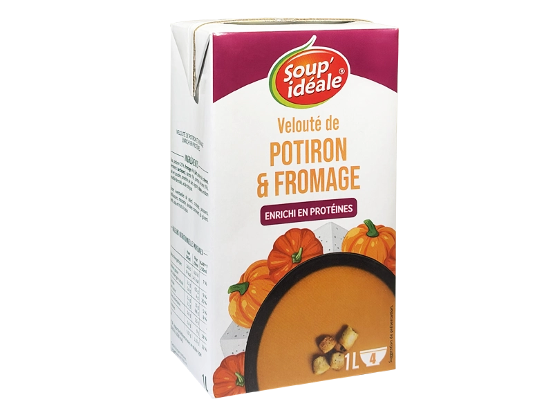 Brique enrichi velouté potiron fromage