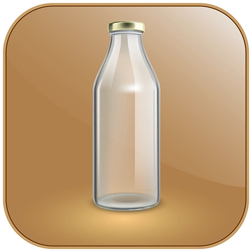 Bouton gamme bouteille verre nos soupes