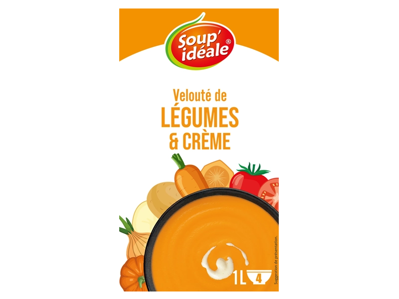Brique classique velouté légumes et crème