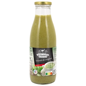 Vignette bouteille classique velouté cresson