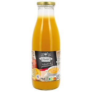 Vignette bouteille classique velouté potimarron