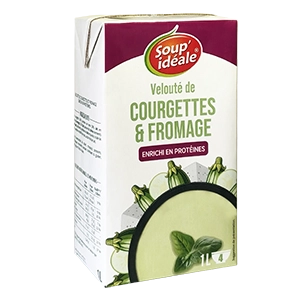 Vignette brique enrichi velouté courgette fromage