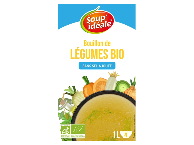 Brique bio sans sel bouillon de légumes